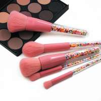 Candy Makeup brush 5pcs portable travel brush set cute cosmetic brush