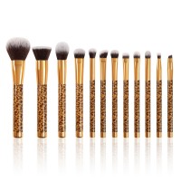 custom makeup brushes sets  leopard makeup brush set  luxury makeup brush set